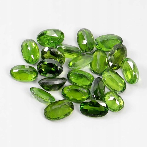 Diopsydy kamienie naturalne IF - VVS 4.45 ct 20 sztuk