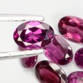 Granaty rodolity kamienie naturalne 4.36ct 7 sztuk IF VVS