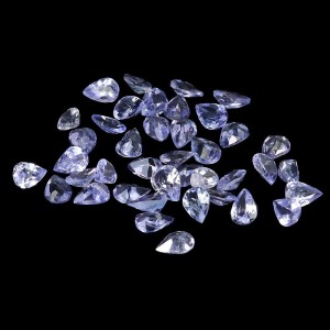 Tanzanity kamienie naturalne VVS 4.35ct 40 sztuk