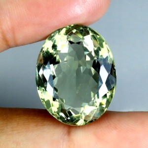 Zielony ametyst kamień naturalny IF 17.22ct
