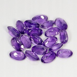 Ametysty kamienie naturalne 19 sztuk IF-VVS 4.13ct