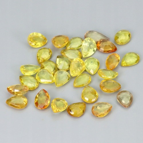 Szafiry Songea kamienie naturalne 4.45ct 30 sztuk
