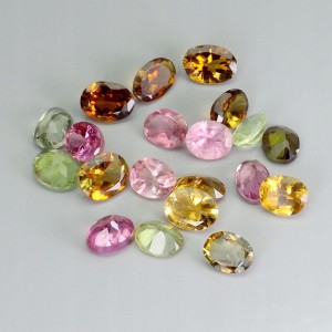 Turmaliny kamienie naturalne IF-VVS 6.3ct 20 sztuk