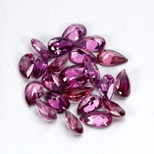 Granaty rodolity kamienie naturalne 5.09ct 22 sztuki