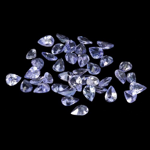 Tanzanity kamienie naturalne VVS 4.25ct 40 sztuk
