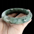 Artystyczna bransoletka 388.7ct jadeit naturalny kamień śr. 5.9cm