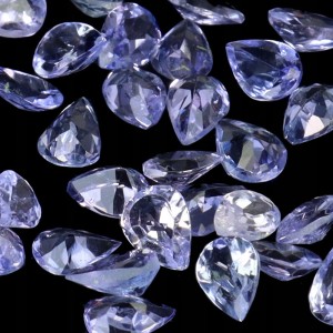 Tanzanity kamienie naturalne VVS 4.4ct 40 sztuk