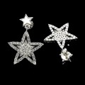925 Srebrne kolczyki gwiazdki naturalna masa perłowa cyrkonie 2