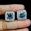 Kolczyki piękne naturalne topazy sky białe topazy 2 925