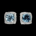 Kolczyki piękne naturalne topazy sky białe topazy 2 925