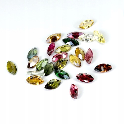 Turmaliny kamienie naturalne IF-VVS 6.9ct 25 sztuk