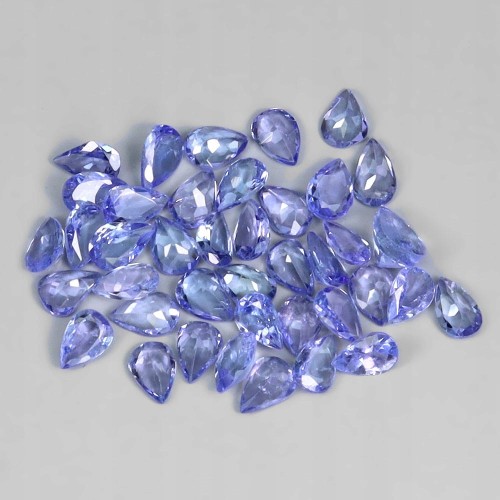 Tanzanity kamienie naturalne VVS 4.2ct 40 sztuk