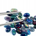 Opale czarne 4.14ct kamienie naturalne 28 sztuk