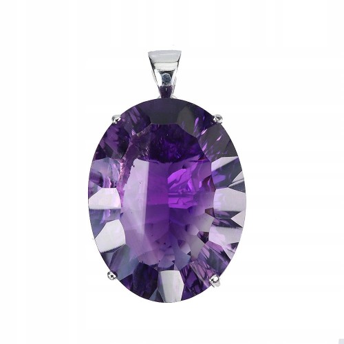 925 Wisiorek srebrny naturalny 36ct ametyst zjawiskowy