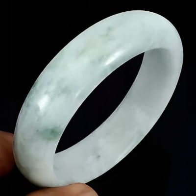 Artystyczna bransoletka 396ct jadeit naturalny kamień śr. 5.8cm