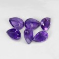 Ametysty kamienie naturalne 6 sztuk IF-VVS 4ct