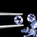 Tanzanity kamienie naturalne VVS 4.55ct 40 sztuk