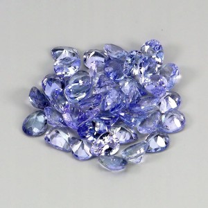 Tanzanity kamienie naturalne 4.45ct 40 sztuk VVS