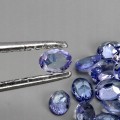 Tanzanity kamienie naturalne IF VVS 4.55ct 35 sztuk
