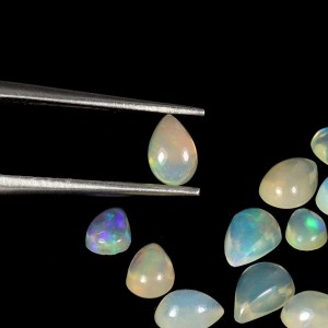 Opale ogniste 4.6ct kamienie naturalne 16 sztuk IF AAA