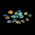 Opale ogniste 4.6ct kamienie naturalne 16 sztuk IF AAA