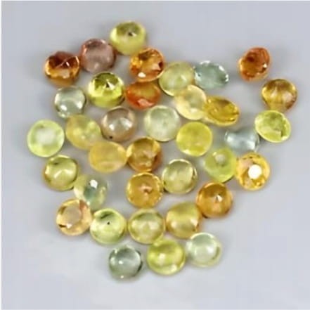 Szafiry Songea kamienie naturalne 4.45ct 36 sztuk