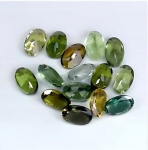 Turmaliny kamienie naturalne IF-VVS 4.33ct 15 sztuk