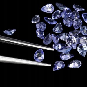 Tanzanity 40 sztuk kamienie naturalne VVS 4.35ct