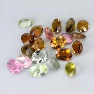 Turmaliny kamienie naturalne IF-VVS 6.5ct 20 sztuk