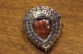 Broszka srebrna zjawiskowa naturalny 92ct ametryn granaty rodolity 925