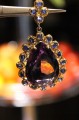 Srebrny zjawiskowy wisiorek naturalny 61ct ametyst kianity