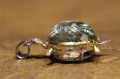 Wisiorek srebrny 925 naturalny 28ct zielony ametyst żółw zjawiskowy
