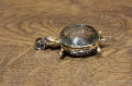 Wisiorek srebrny 925 naturalny 28ct zielony ametyst żółw zjawiskowy