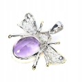 Wisiorek srebrny 925 naturalny 16ct ametyst akwamaryny granaty szafiry żuk