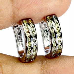 Srebrne 925 kolczyki naturalne szafiry Songea delikatne 5