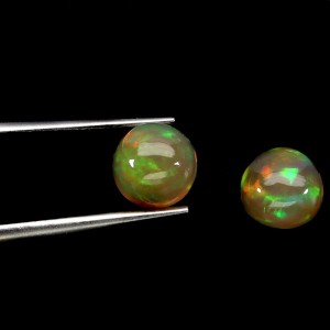 Opale ogniste AAA kamienie naturalne 2ct IF 2 sztuki