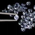 Tanzanity 45 sztuk kamienie naturalne VVS 4.02ct