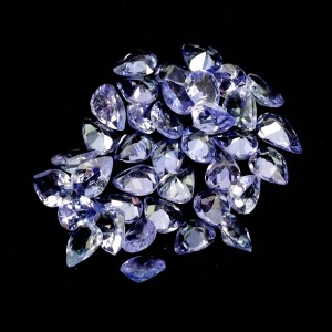 Tanzanity 37 sztuk kamienie naturalne VVS 4.21ct