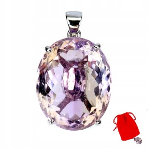 Wisiorek srebrny 925 naturalny 47ct ametryn