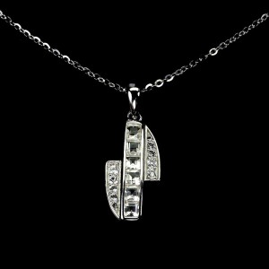 925 Srebrny delikatny naszyjnik naturalne białe topazy piękny