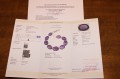 Elegancka bransoletka naturalne okazałe 130 ct ametysty srebrna certyfikat