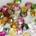 Turmaliny kamienie naturalne IF-VVS 5.2ct 35 sztuk