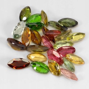 Turmaliny kamienie naturalne IF-VVS 5.15ct 25 sztuk