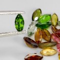 Turmaliny kamienie naturalne IF-VVS 5.15ct 25 sztuk