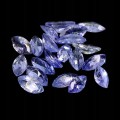 Tanzanity 20 sztuk kamienie naturalne IF-VVS 4.95ct