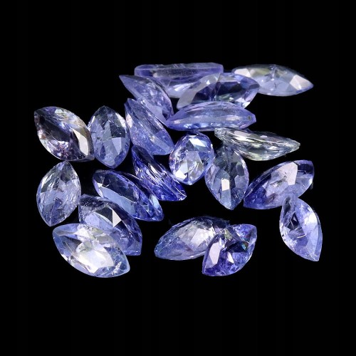 Tanzanity 20 sztuk kamienie naturalne IF-VVS 4.95ct