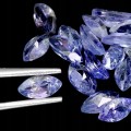 Tanzanity 20 sztuk kamienie naturalne IF-VVS 4.95ct