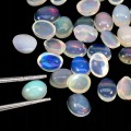 Opale ogniste 5.13ct kamienie naturalne 37 sztuk IF AAA