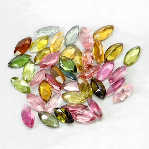 Turmaliny kamienie naturalne IF-VVS 4.07ct 39 sztuk