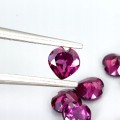 Granaty rodolity kamienie naturalne 16 sztuk szlif serce 4.2ct